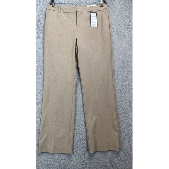 Charter Club Pants Womens 12 Beige Sedona Dust Hi Rise Trouser Casual Ladies NEW - Picture 1 of 12